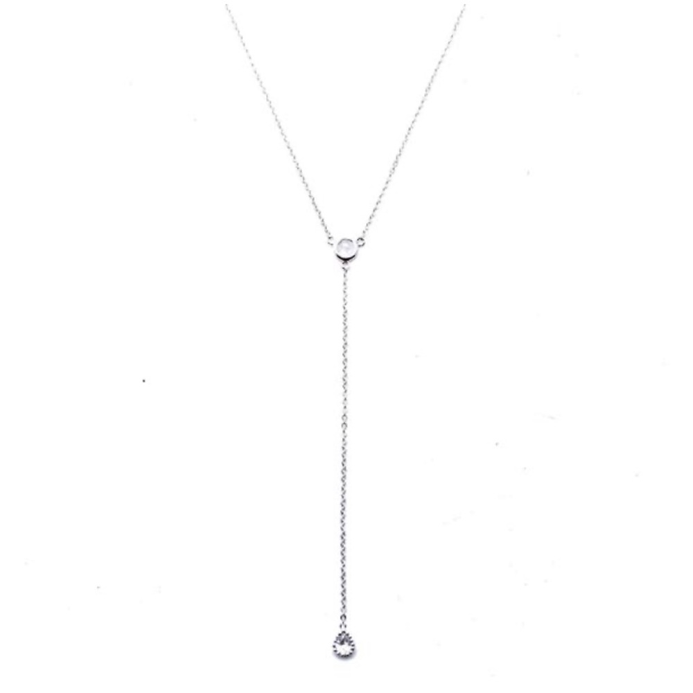 Child of Wild Silver Lariat Necklace